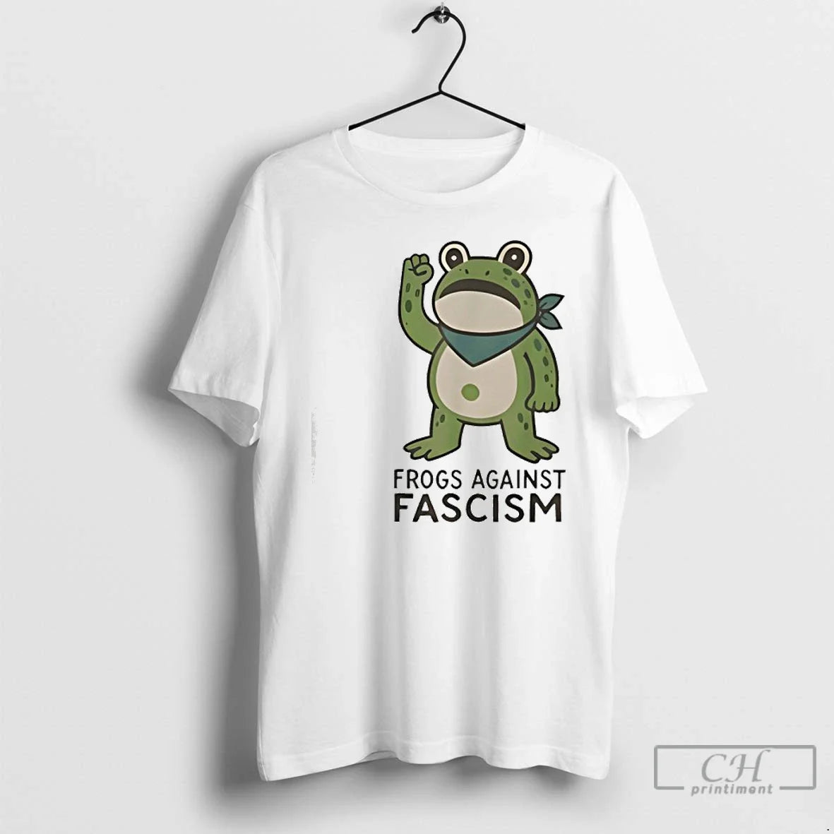 Classic Frogs Against Fascism Portland Frog Protest - Adult & Kids T-Shirts, Sweatshirts & Hoodies apparel design preview 1