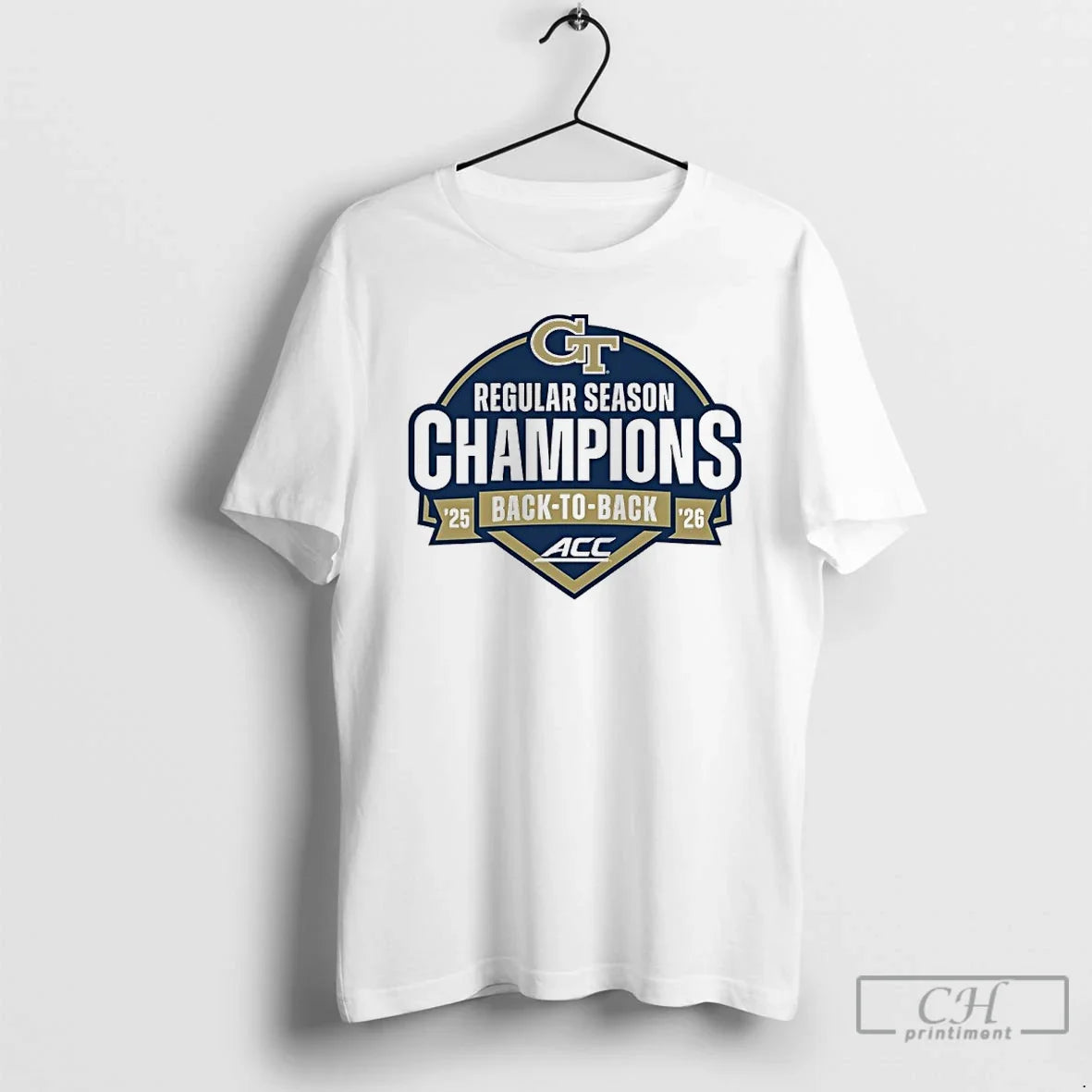 Classic Georgia Tech 2025 2026 Acc Back To Regular - Adult & Kids T-Shirts, Sweatshirts & Hoodies apparel design preview 1