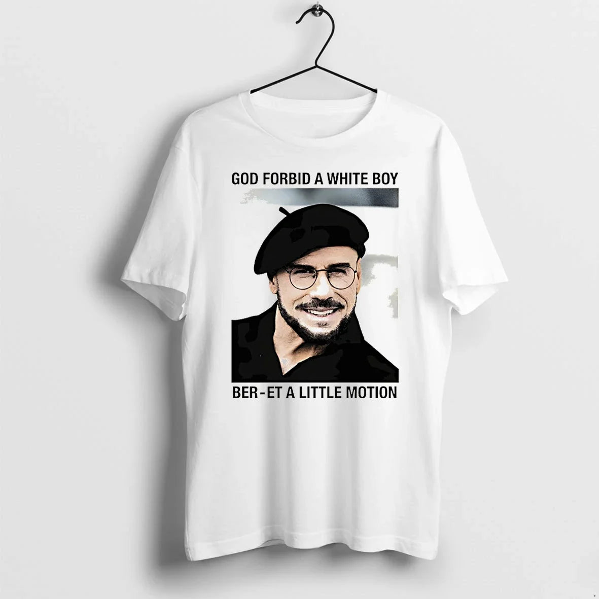 Classic God Forbid A White Boy Beret Little Motion - Adult & Kids T-Shirts, Sweatshirts & Hoodies apparel design preview 1