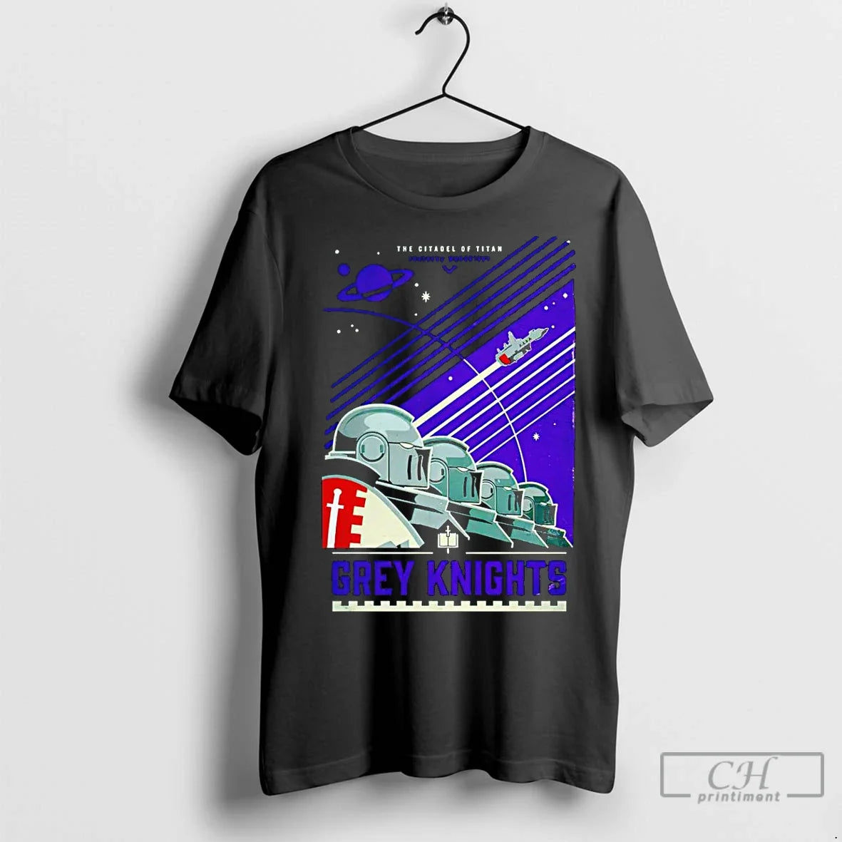 Classic Grey Knights The Citadel Of Titan - Adult & Kids T-Shirts, Sweatshirts & Hoodies apparel design preview 1