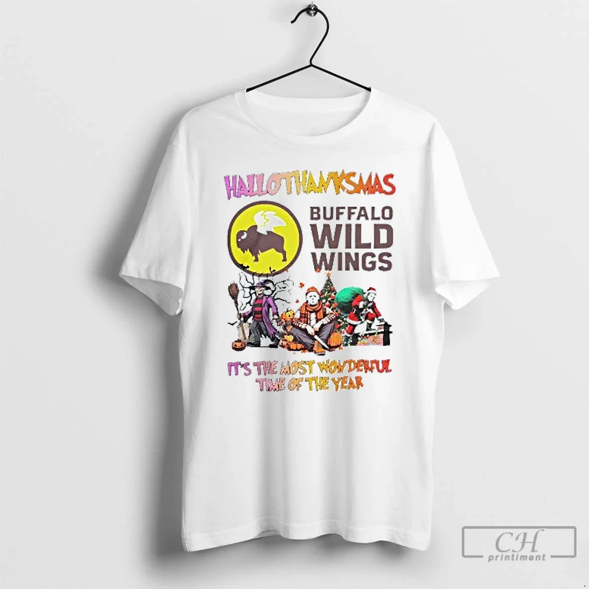 Classic Hallothanksmas Buffalo Wild Wings Its The - Adult & Kids T-Shirts, Sweatshirts & Hoodies apparel design preview 1