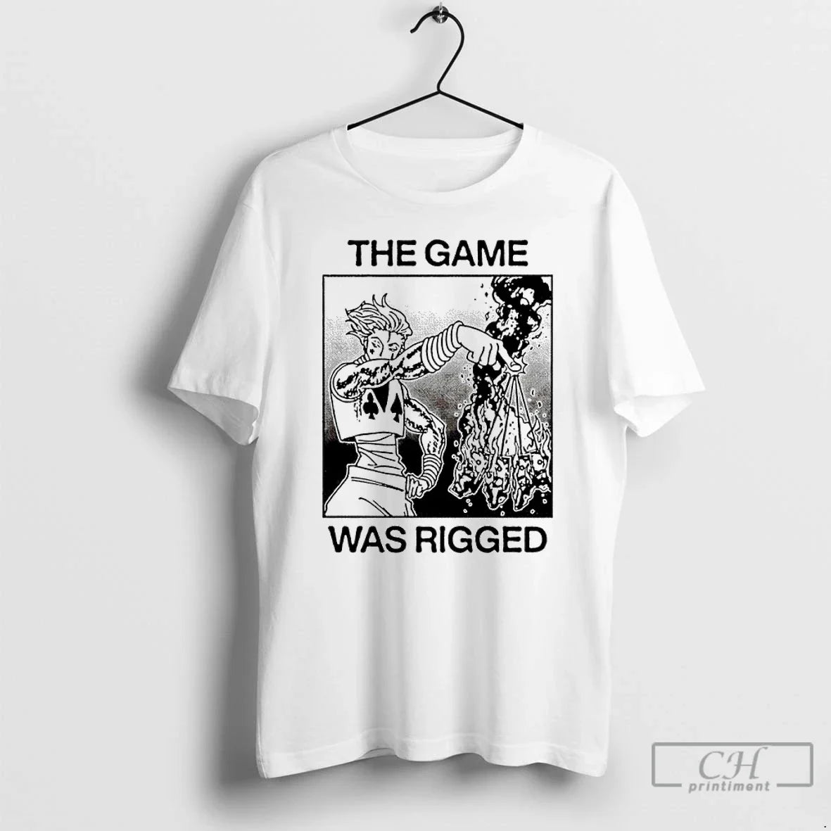 Classic Hisoka Morow Hunter X The Game Was Rigged - Adult & Kids T-Shirts, Sweatshirts & Hoodies apparel design preview 1