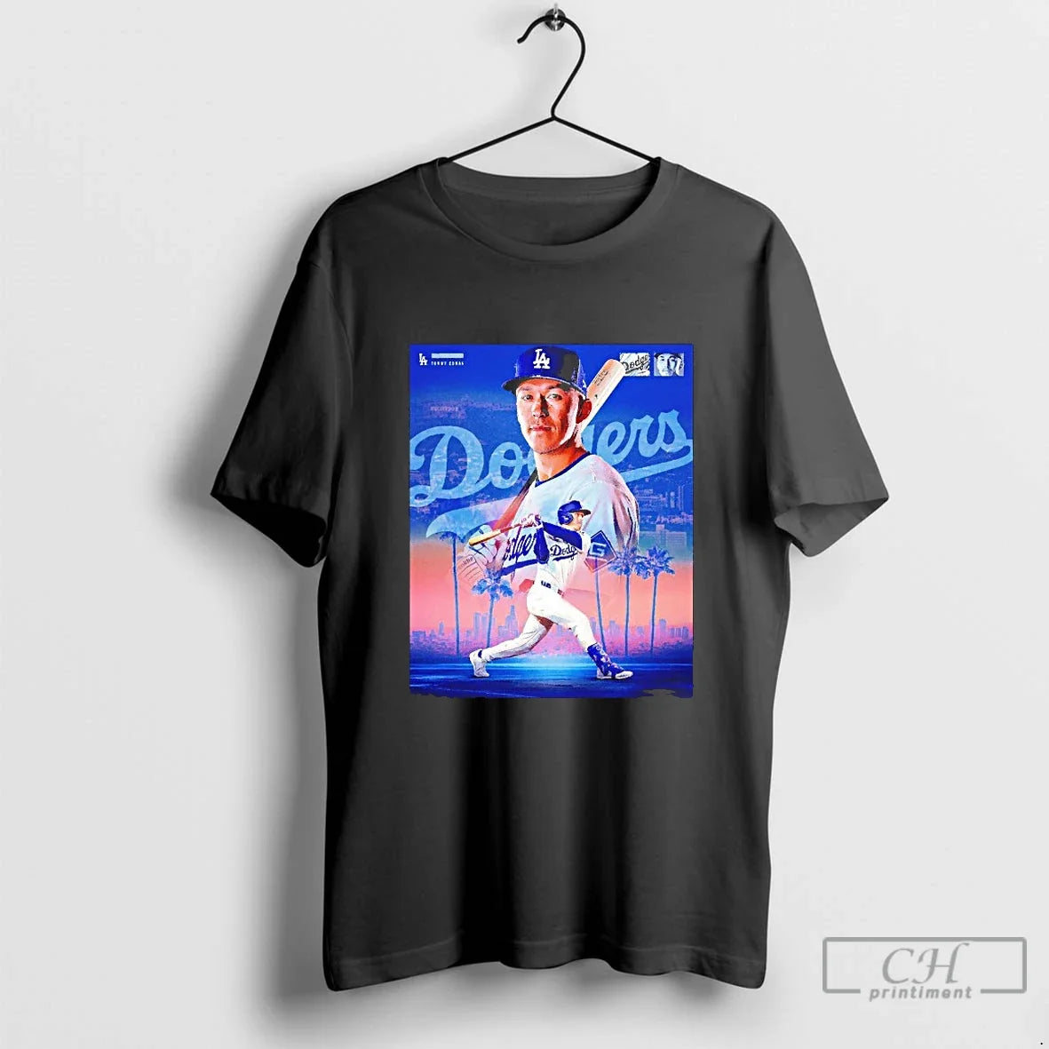 Classic Holy Schnikes Tommy Edman Los Angeles Dodgers - Adult & Kids T-Shirts, Sweatshirts & Hoodies apparel design preview 1