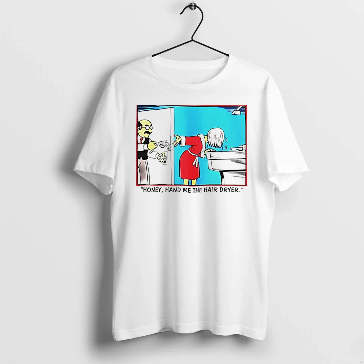 Classic Honey Hand Me The Hair Dryer Cartoon Sweater - Adult & Kids T-Shirts, Sweatshirts & Hoodies apparel design preview 1