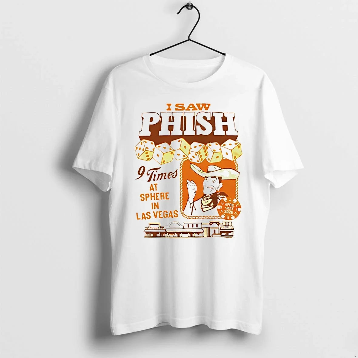 Classic I Saw Phish 9 Times At Sphere In Las Vegas - Adult & Kids T-Shirts, Sweatshirts & Hoodies apparel design preview 1