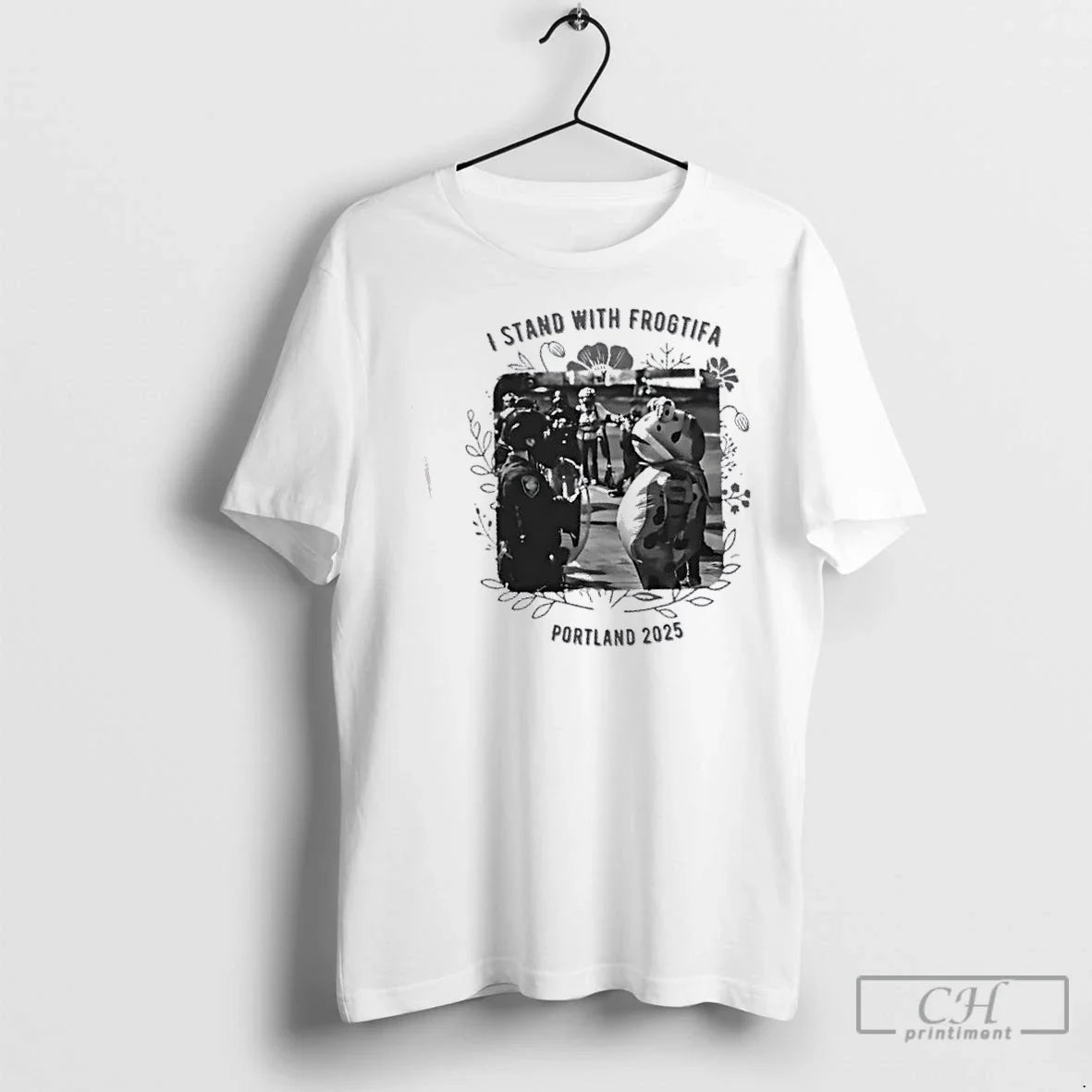 Classic I Stand With Frogtifa Portland Frog 2025 - Adult & Kids T-Shirts, Sweatshirts & Hoodies apparel design preview 1