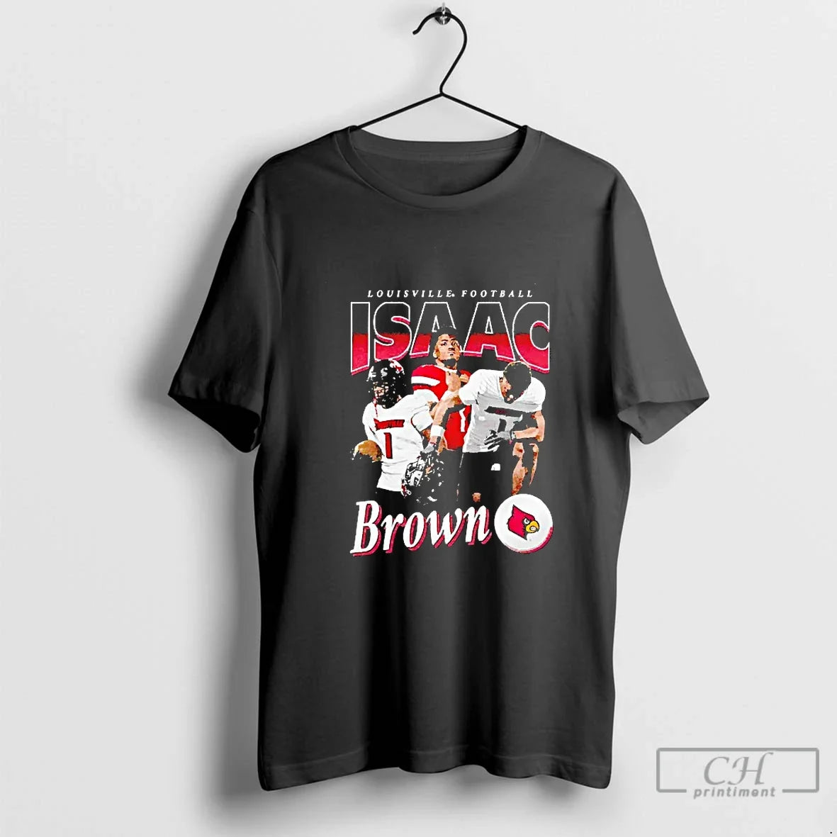 Classic Isaac Brown Louisville Cardinals Football - Adult & Kids T-Shirts, Sweatshirts & Hoodies apparel design preview 1