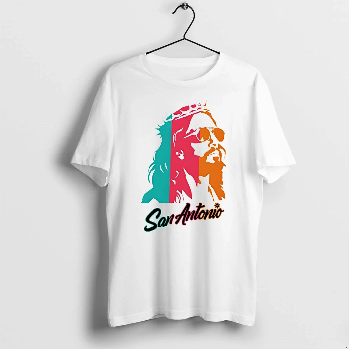 Classic Jesus Loves The Spurs San Antonio Basketball - Adult & Kids T-Shirts, Sweatshirts & Hoodies apparel design preview 1