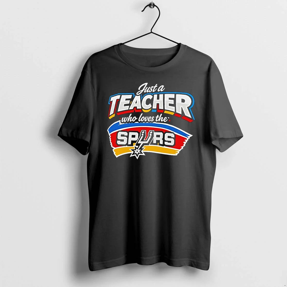 Classic Just A Teacher Who Loves The Spurs San - Adult & Kids T-Shirts, Sweatshirts & Hoodies apparel design preview 1