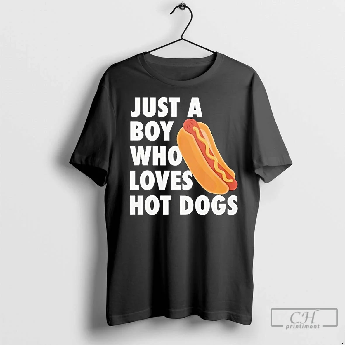 Classic Just A Boy Who Loves Hot Dogs - Adult & Kids T-Shirts, Sweatshirts & Hoodies apparel design preview 1