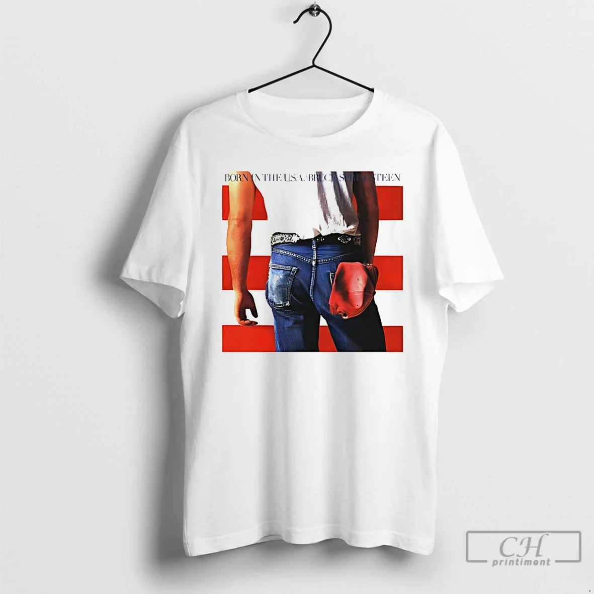 Classic Kim Taehyung Bts Bruce Springsteen Born In - Adult & Kids T-Shirts, Sweatshirts & Hoodies apparel design preview 1