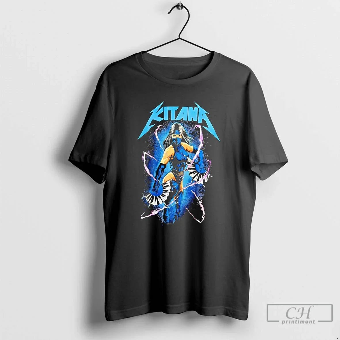 Classic Kitana Mortal Kombat Vintage - Adult & Kids T-Shirts, Sweatshirts & Hoodies apparel design preview 1