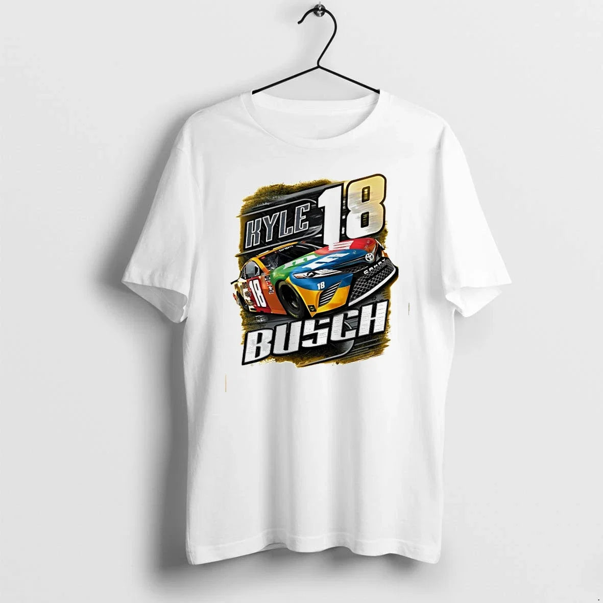 Classic Kyle Busch 18 Nascar Racing Graphic Vintage - Adult & Kids T-Shirts, Sweatshirts & Hoodies apparel design preview 1