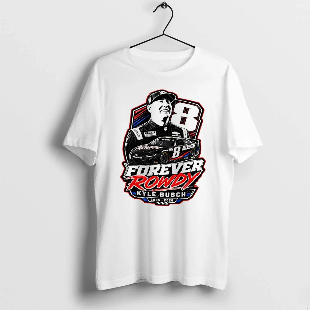 Classic Kyle Busch Tribute Racing Memorial Forever - Adult & Kids T-Shirts, Sweatshirts & Hoodies apparel design preview 1