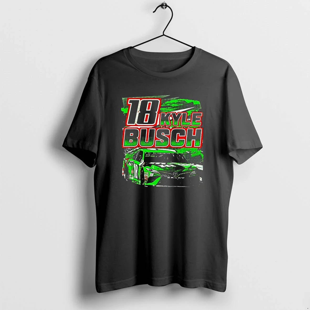 Classic Kyle Busch Vintage Nascar 18 Sweater - Adult & Kids T-Shirts, Sweatshirts & Hoodies apparel design preview 1