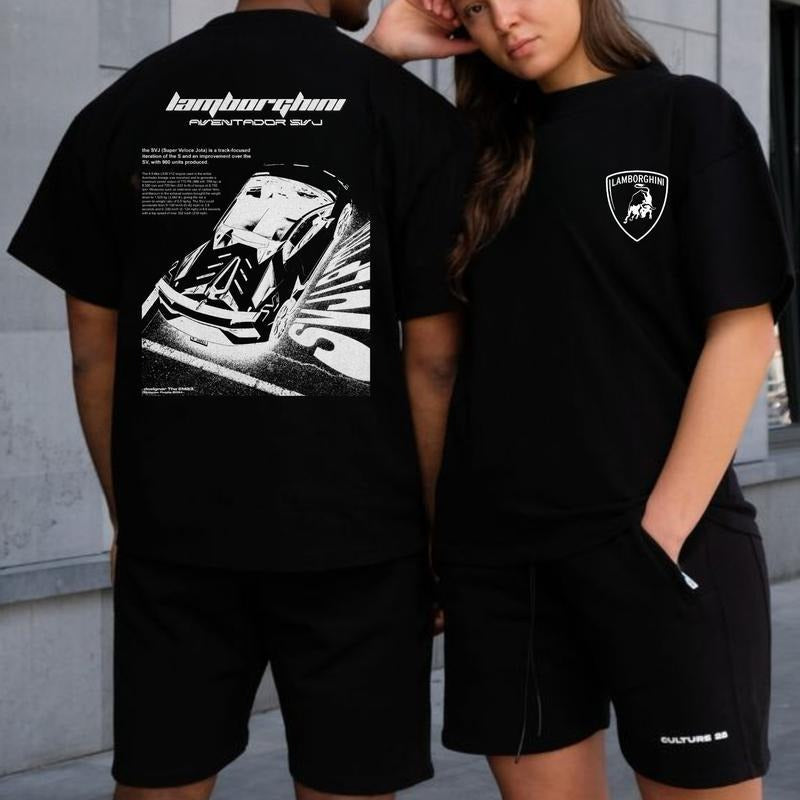 Classic Lamborghinii Aventadorr SVJ Racing Car Cotton - Adult & Kids T-Shirts, Sweatshirts & Hoodies apparel design preview 1