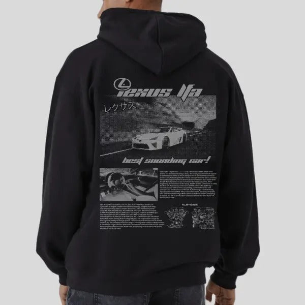 Classic Lexuss LFA Menswear Street Racing Car - Adult & Kids T-Shirts, Sweatshirts & Hoodies apparel design preview 1