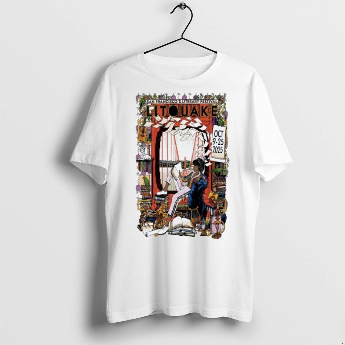 Classic Litquake San Francisco Oct 9 25 2025 - Adult & Kids T-Shirts, Sweatshirts & Hoodies apparel design preview 1