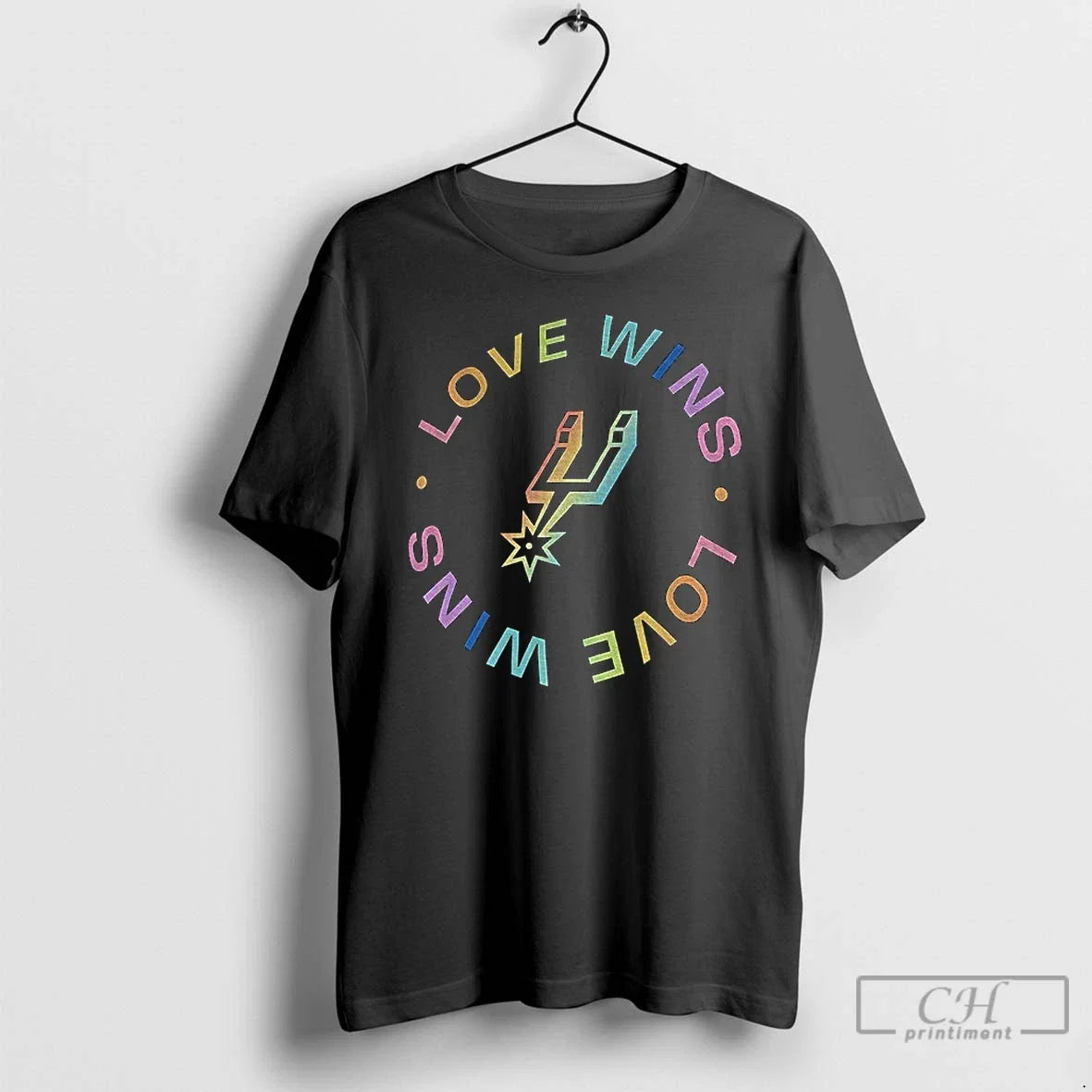 Classic Love Wins San Antonio Spurs Basketball Nba - Adult & Kids T-Shirts, Sweatshirts & Hoodies apparel design preview 1