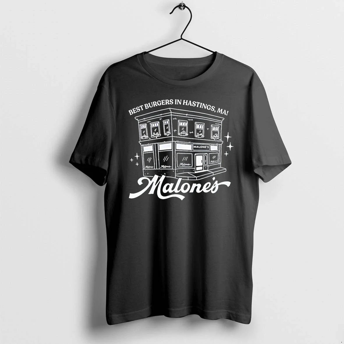 Classic Malones Bar Off Campus Best Burgers In - Adult & Kids T-Shirts, Sweatshirts & Hoodies apparel design preview 1