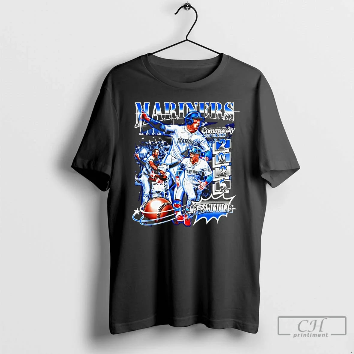 Classic Mariners Seattle Community Gardens 2025 - Adult & Kids T-Shirts, Sweatshirts & Hoodies apparel design preview 1