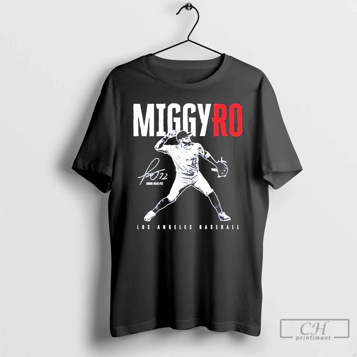 Classic Miguel Rojas 72 Los Angeles Baseball Miggyro - Adult & Kids T-Shirts, Sweatshirts & Hoodies apparel design preview 1