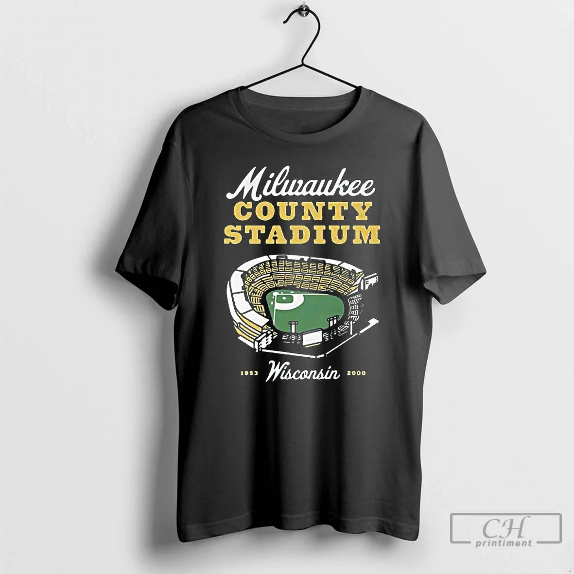 Classic Milwaukee County Stadium Wisconsin - Adult & Kids T-Shirts, Sweatshirts & Hoodies apparel design preview 1