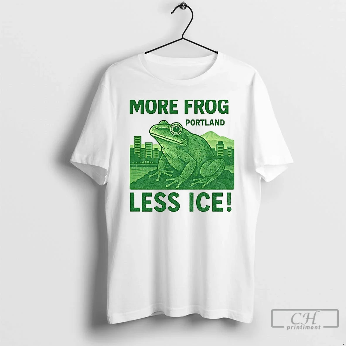 Classic More Frog Portland Less Ice I Stand With - Adult & Kids T-Shirts, Sweatshirts & Hoodies apparel design preview 1
