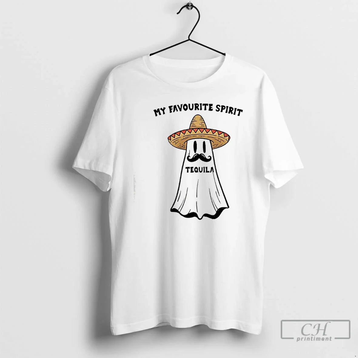 Classic My Favourite Spirit Tequila Ghost - Adult & Kids T-Shirts, Sweatshirts & Hoodies apparel design preview 1