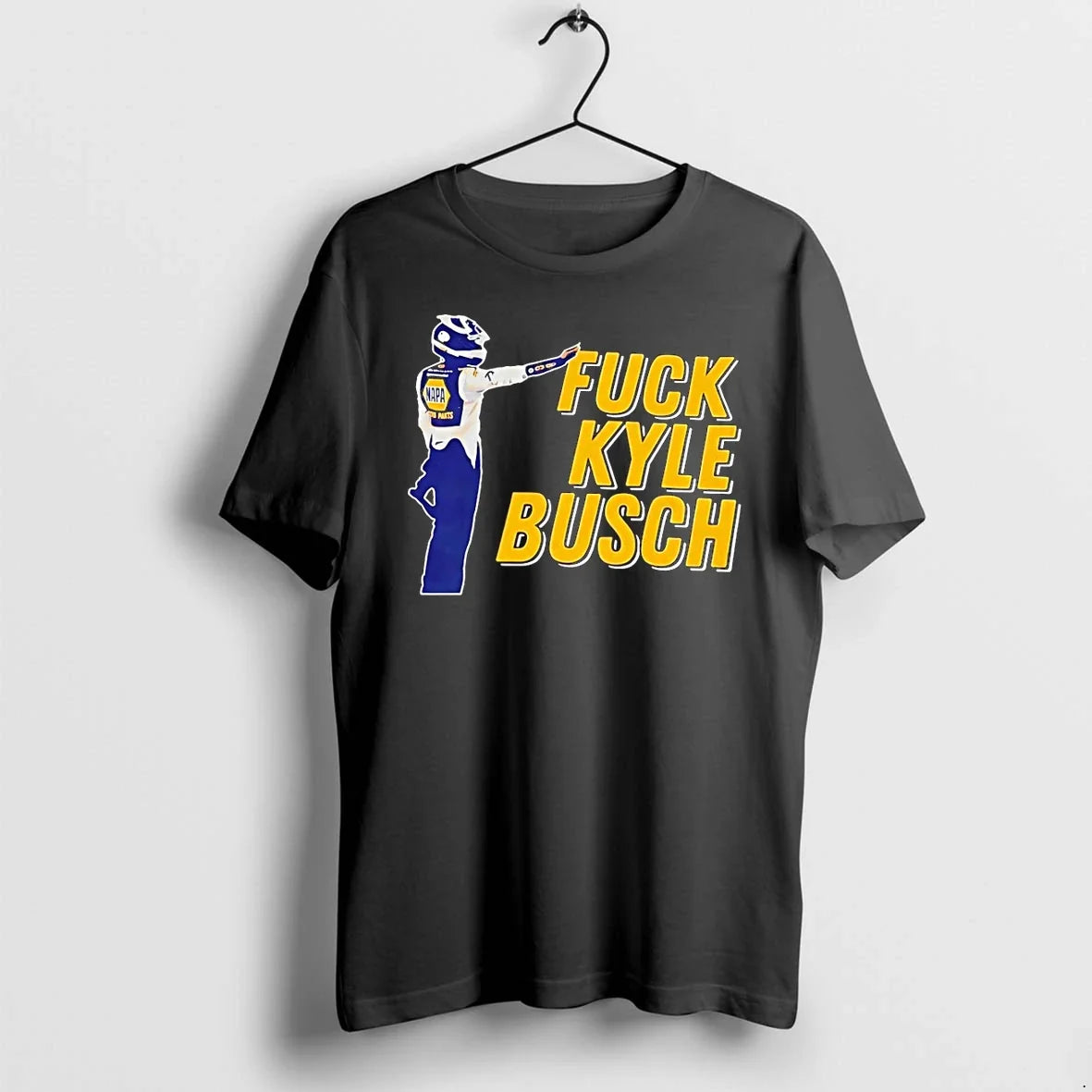 Classic Nascar Fuck Kyle Busch Rip Memories 2026 - Adult & Kids T-Shirts, Sweatshirts & Hoodies apparel design preview 1