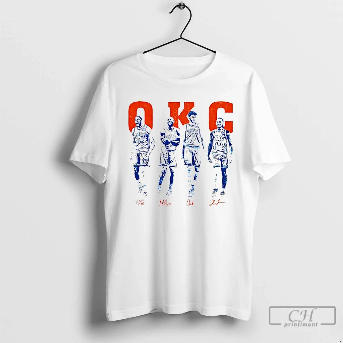 Classic Oklahoma City Thunder Okc Players Signature - Adult & Kids T-Shirts, Sweatshirts & Hoodies apparel design preview 1