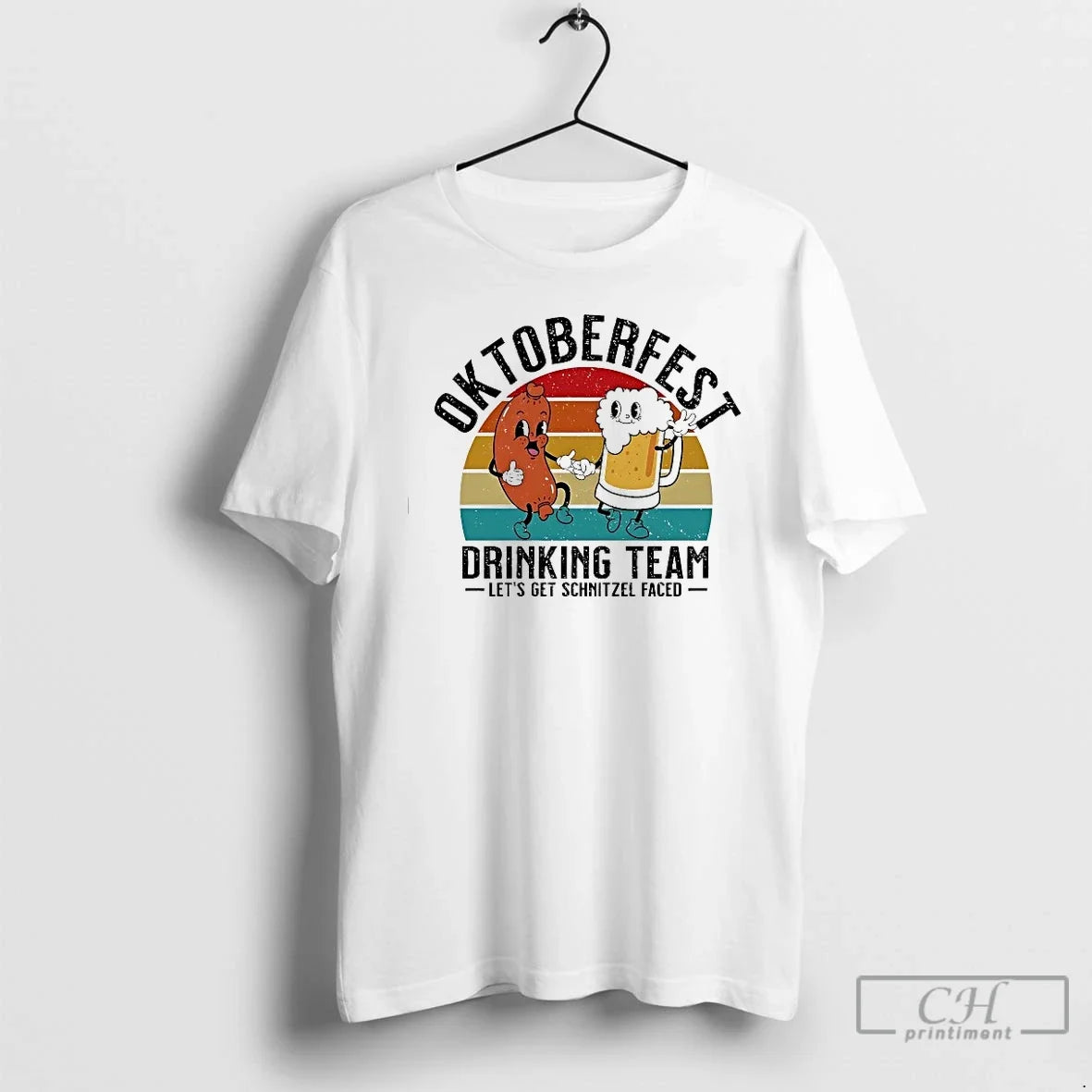 Classic Oktoberfest Drinking Team Beer Sausage Lets - Adult & Kids T-Shirts, Sweatshirts & Hoodies apparel design preview 1