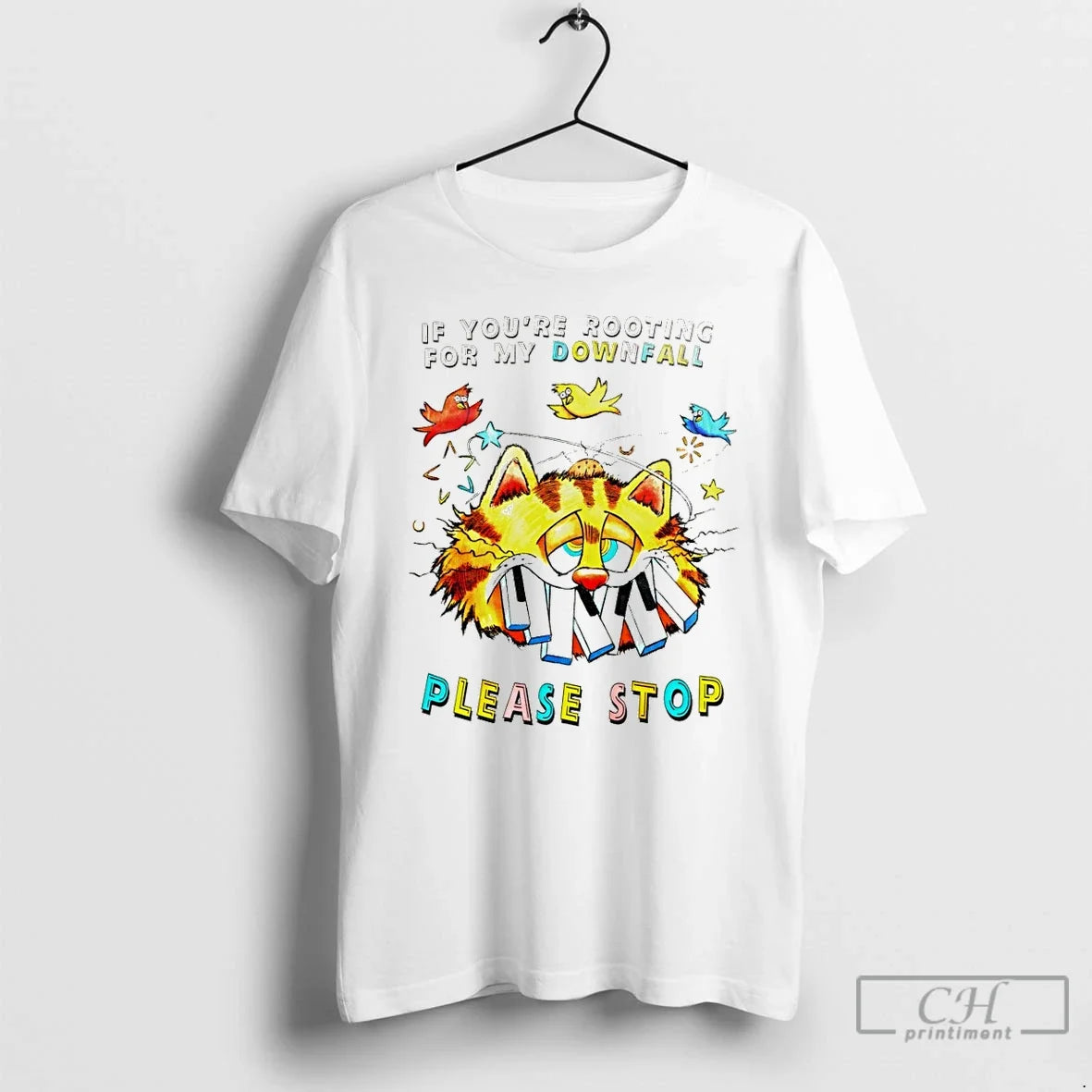Classic Orange Cat If Youre Rooting For My Downfall - Adult & Kids T-Shirts, Sweatshirts & Hoodies apparel design preview 1