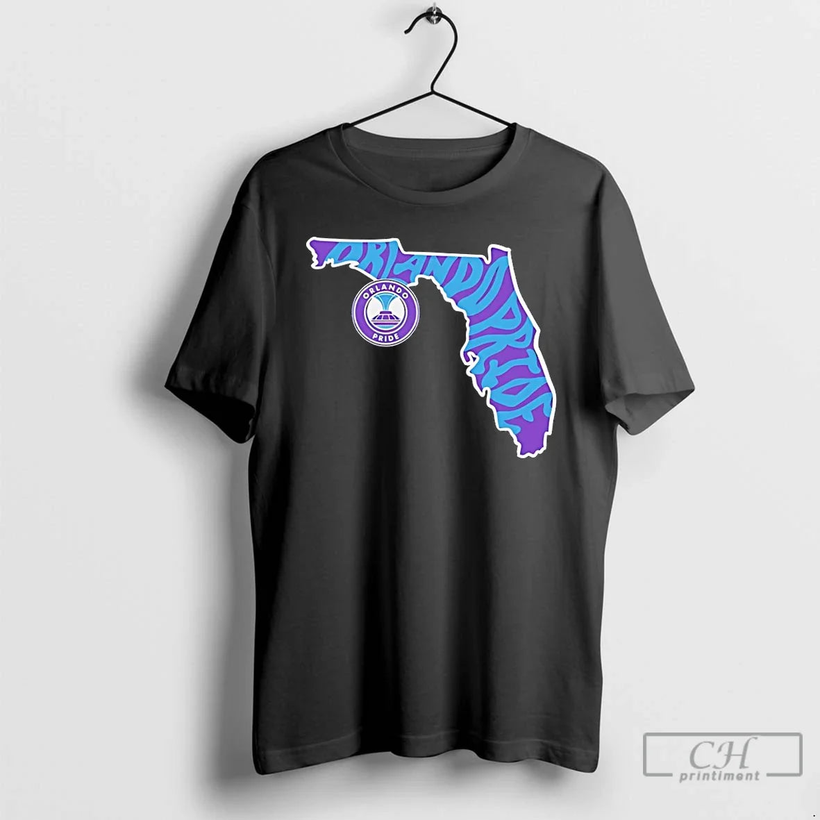 Classic Orlando Pride Groovy Team State - Adult & Kids T-Shirts, Sweatshirts & Hoodies apparel design preview 1
