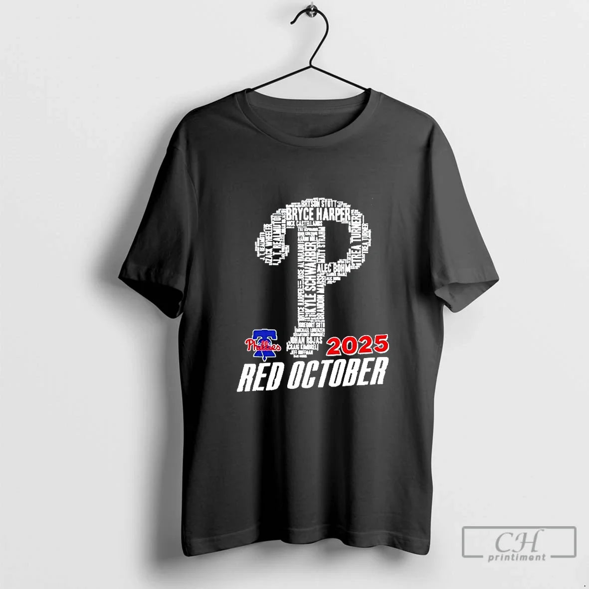 Classic Philadelphia Phillies 2025 Red October Player - Adult & Kids T-Shirts, Sweatshirts & Hoodies apparel design preview 1