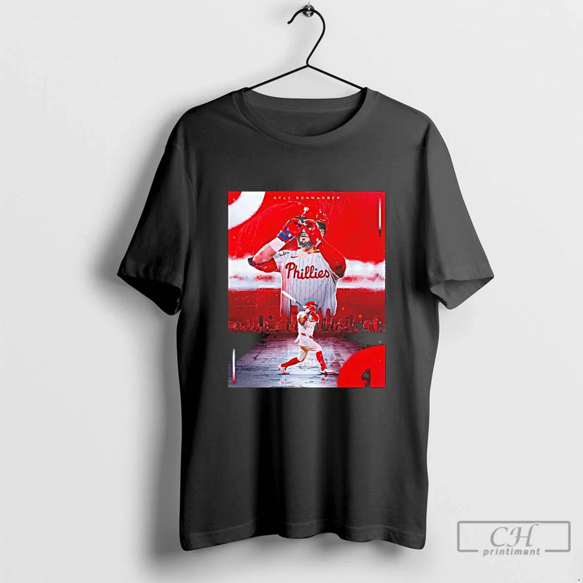 Classic Philadelphia Phillies Kyle Schwarber Griddy - Adult & Kids T-Shirts, Sweatshirts & Hoodies apparel design preview 1