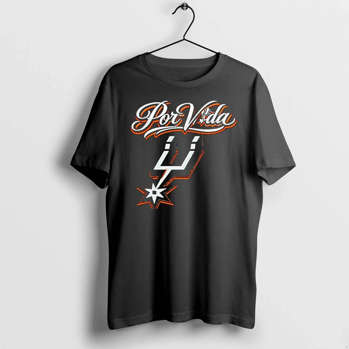 Classic Por Vida Spurs San Antonio Basketball Fan - Adult & Kids T-Shirts, Sweatshirts & Hoodies apparel design preview 1