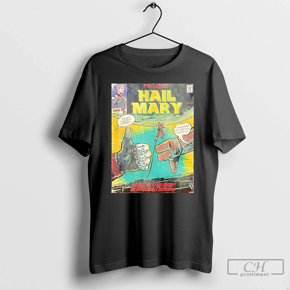 Classic Project Hail Mary An Unlikely Friendship - Adult & Kids T-Shirts, Sweatshirts & Hoodies apparel design preview 1