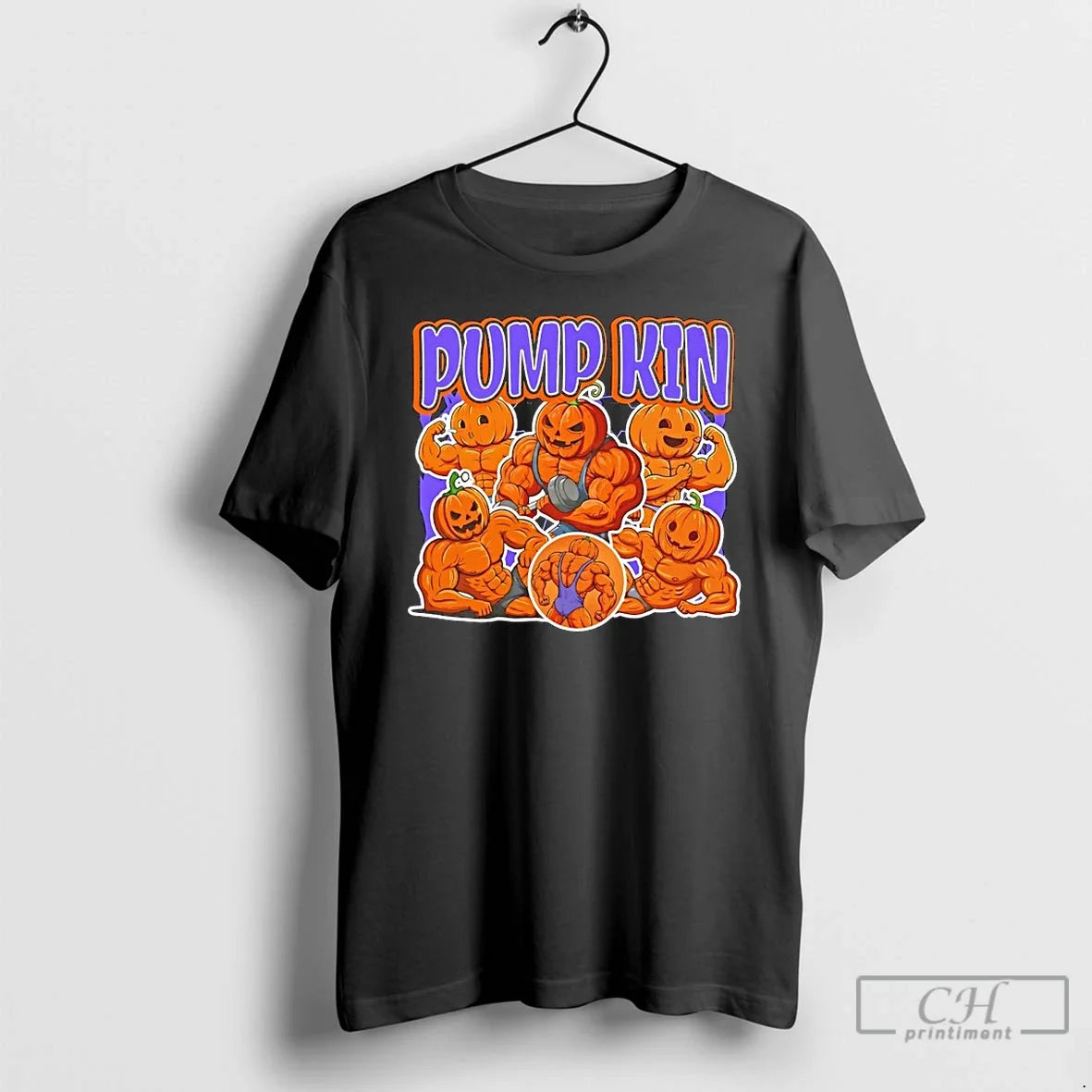 Classic Pumpkin Gym 90s Graphic - Adult & Kids T-Shirts, Sweatshirts & Hoodies apparel design preview 1
