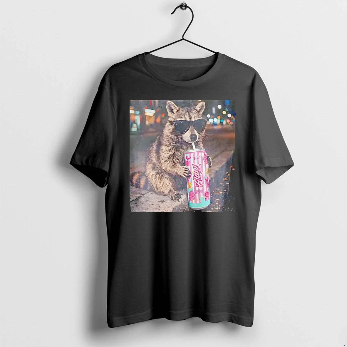 Classic Raccoon Energy Drink Lover Meme Sweater - Adult & Kids T-Shirts, Sweatshirts & Hoodies apparel design preview 1