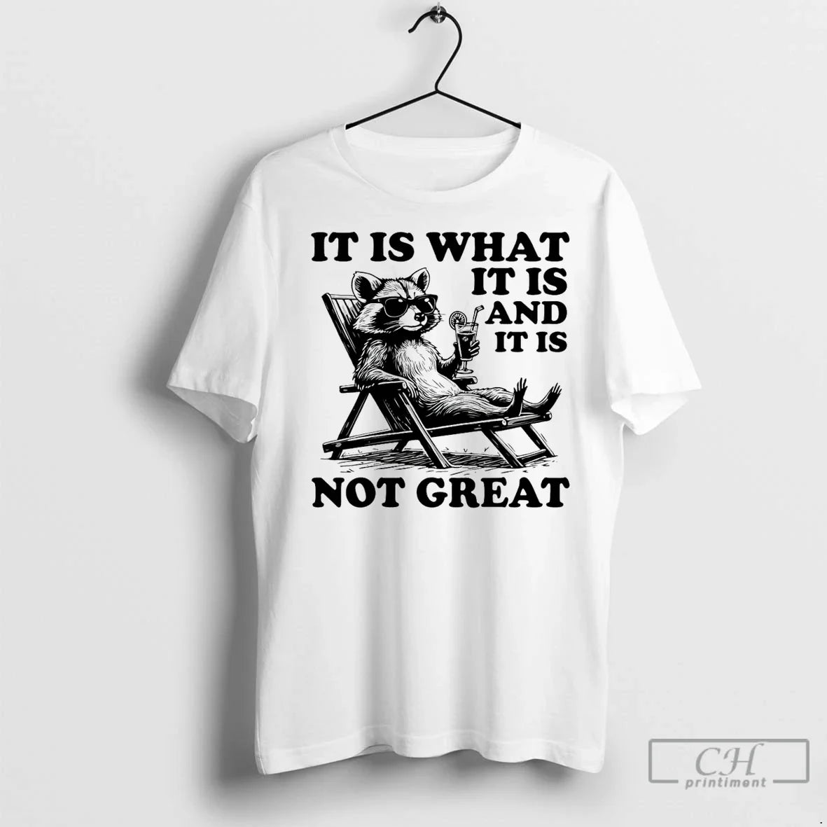 Classic Raccoon It Is What And Not Great - Adult & Kids T-Shirts, Sweatshirts & Hoodies apparel design preview 1