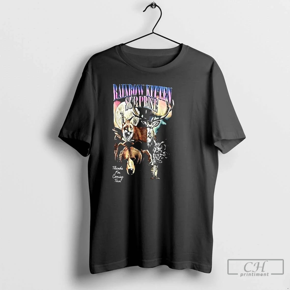 Classic Rainbow Kitten Surprise Thanks For Coming - Adult & Kids T-Shirts, Sweatshirts & Hoodies apparel design preview 1