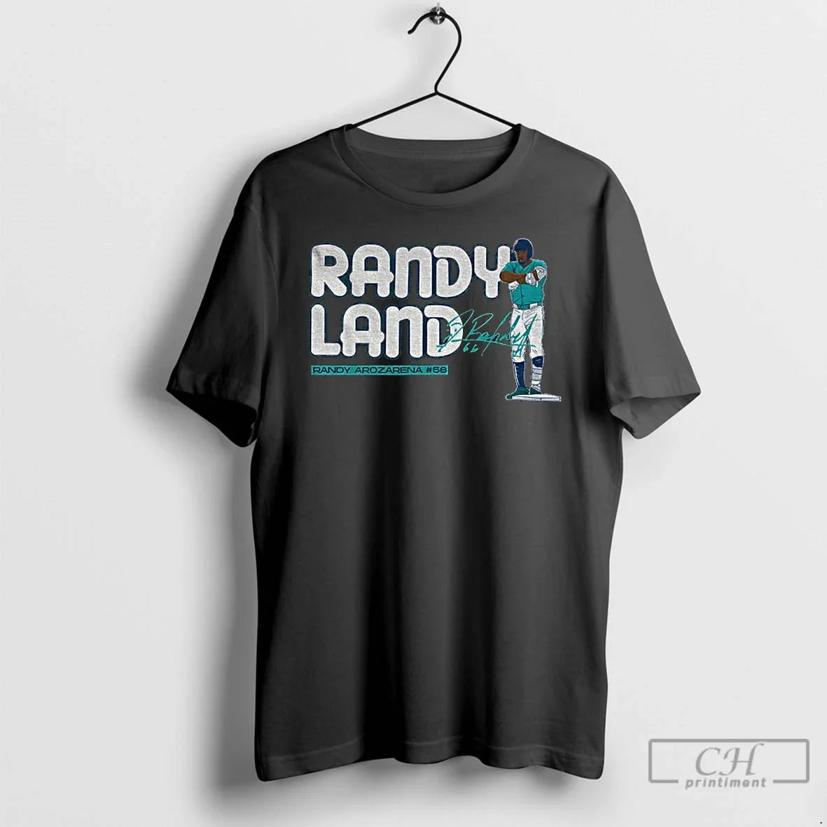 Classic Randyland Randy Arozarena 56 Seattle Mariners - Adult & Kids T-Shirts, Sweatshirts & Hoodies apparel design preview 1
