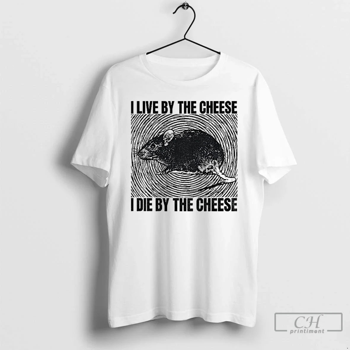 Classic Rat I Live By The Cheese Die Sweater - Adult & Kids T-Shirts, Sweatshirts & Hoodies apparel design preview 1