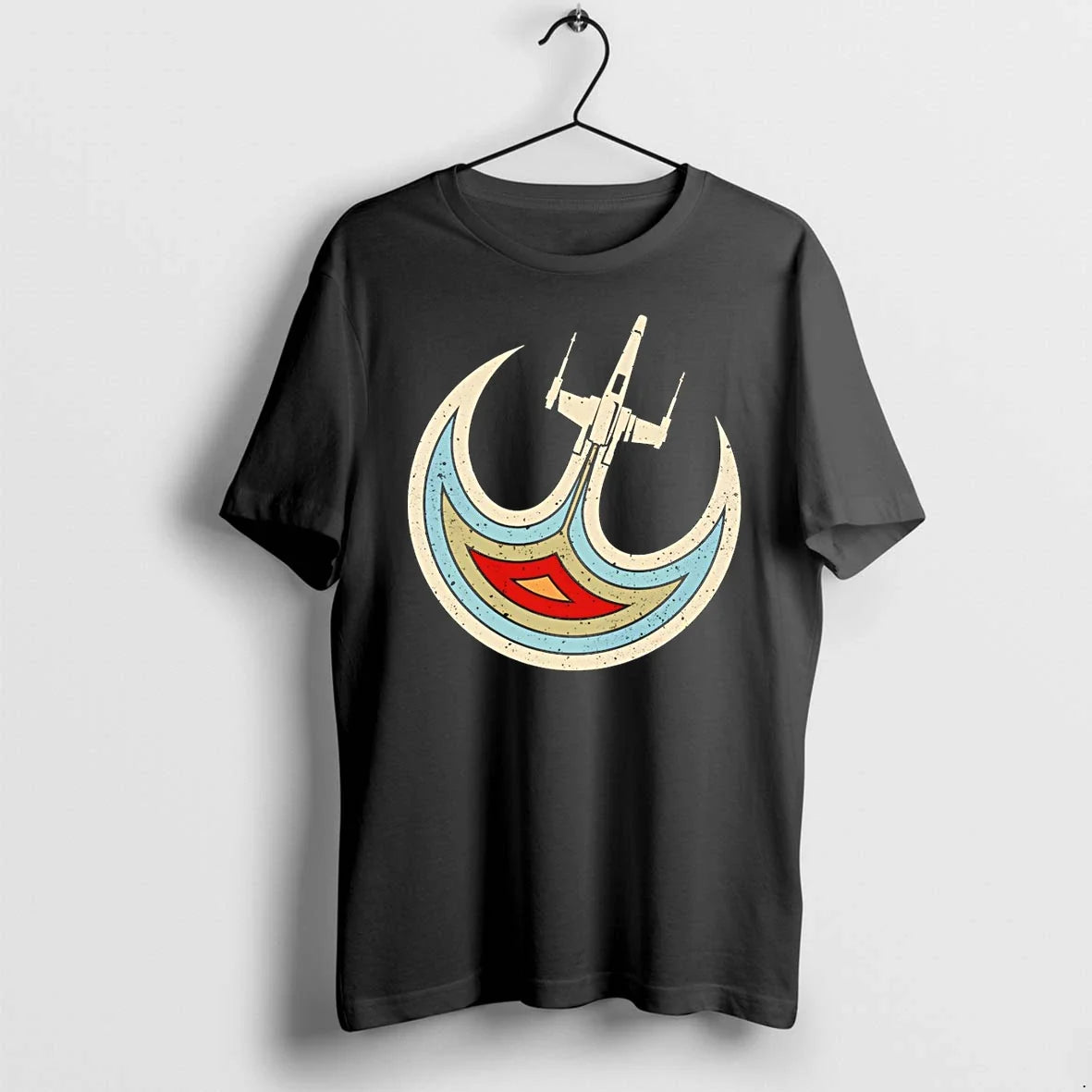 Classic Rebel Alliance Emblem And An X Wing Retro - Adult & Kids T-Shirts, Sweatshirts & Hoodies apparel design preview 1