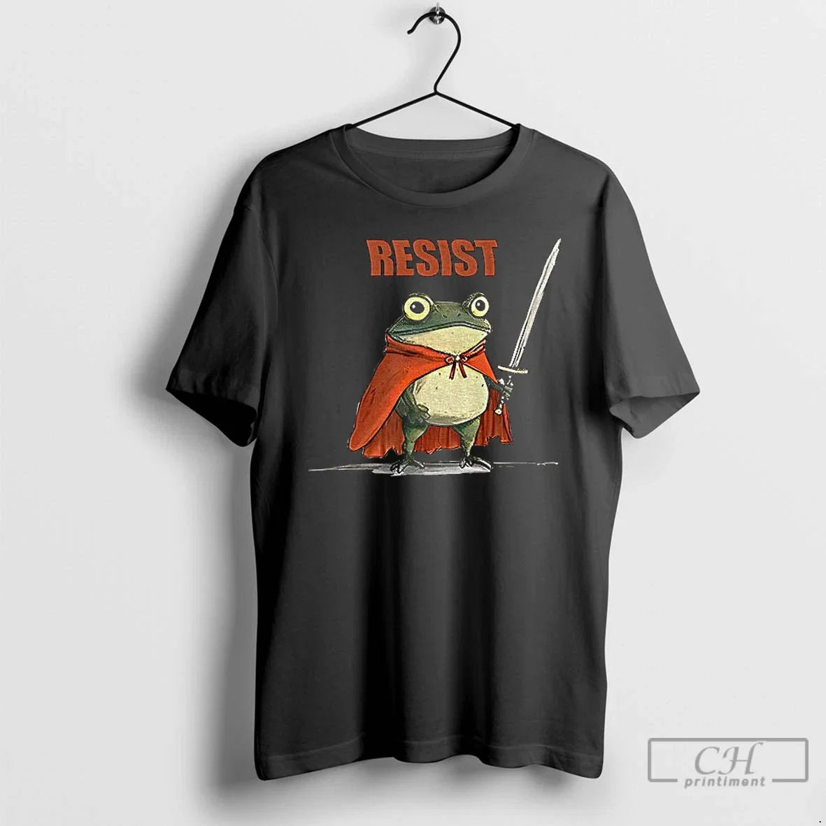 Classic Resist Portland Frog I Stand With Protest - Adult & Kids T-Shirts, Sweatshirts & Hoodies apparel design preview 1