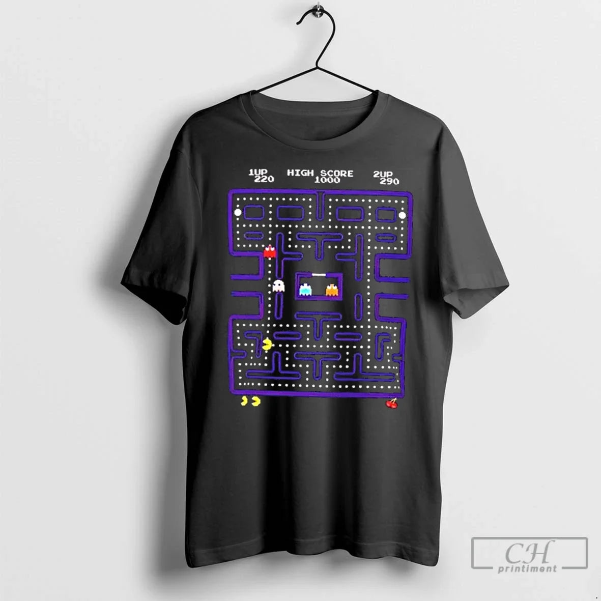 Classic Retro Pac Man Arcade Gamer - Adult & Kids T-Shirts, Sweatshirts & Hoodies apparel design preview 1