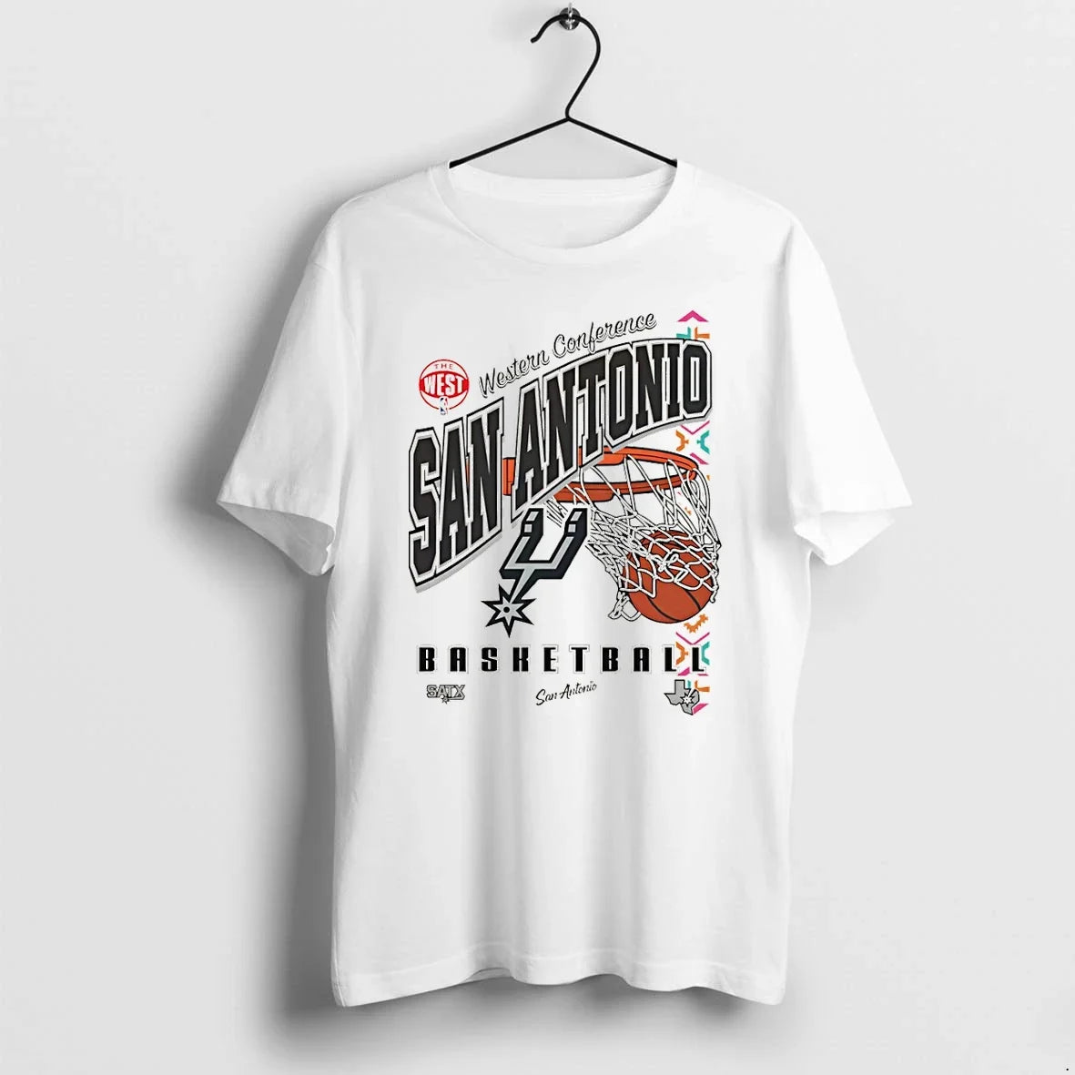 Classic San Antonio Spurs Basketball New Era Western - Adult & Kids T-Shirts, Sweatshirts & Hoodies apparel design preview 1