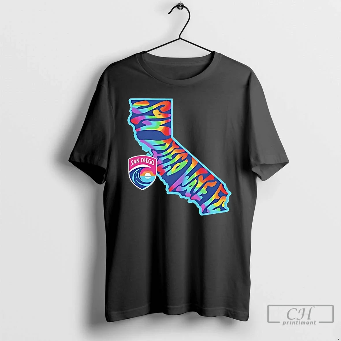 Classic San Diego Wave Fc Groovy Pride State 2026 - Adult & Kids T-Shirts, Sweatshirts & Hoodies apparel design preview 1