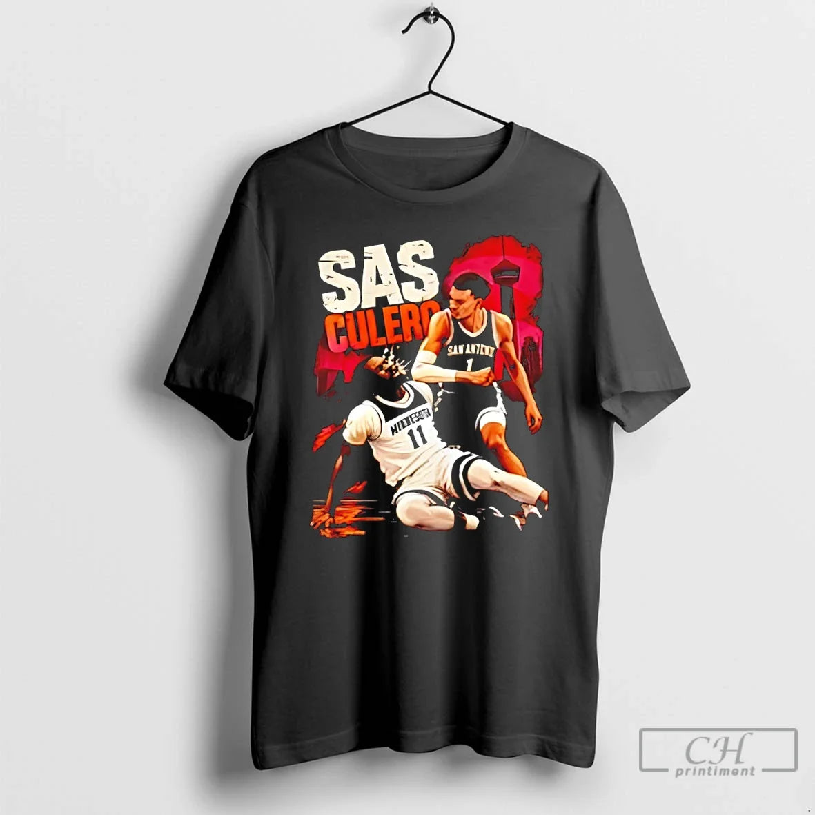 Classic Sas Culero Victor Wembanyama Elbow Naz Reid - Adult & Kids T-Shirts, Sweatshirts & Hoodies apparel design preview 1